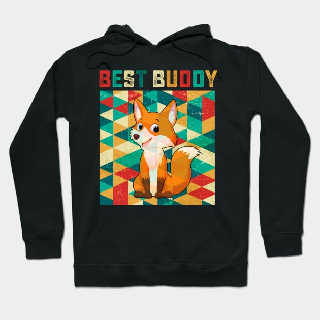 Best Buddy Fox Hoodie by danieldamssm